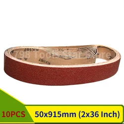 10PCS 915*50mm Abrasive Sanding Belts 40-1000 Grits for Wood Soft Metal Grinding Polishing Sander Power Rotary Tools Accessories