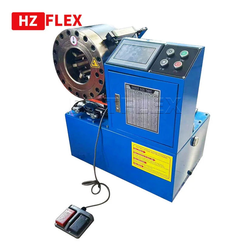 

Wholesale Hydraulic Stainless Steel Braided Hose Crimping Machine with touch screen