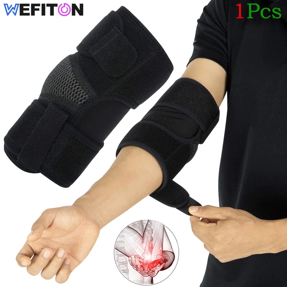 1Pcs Elbow Support Brace for Women Men,Adjustable Elbow Wraps for Tennis Elbow,Bursitis,Sprains,Gym,Sports Injury Recovery Joint