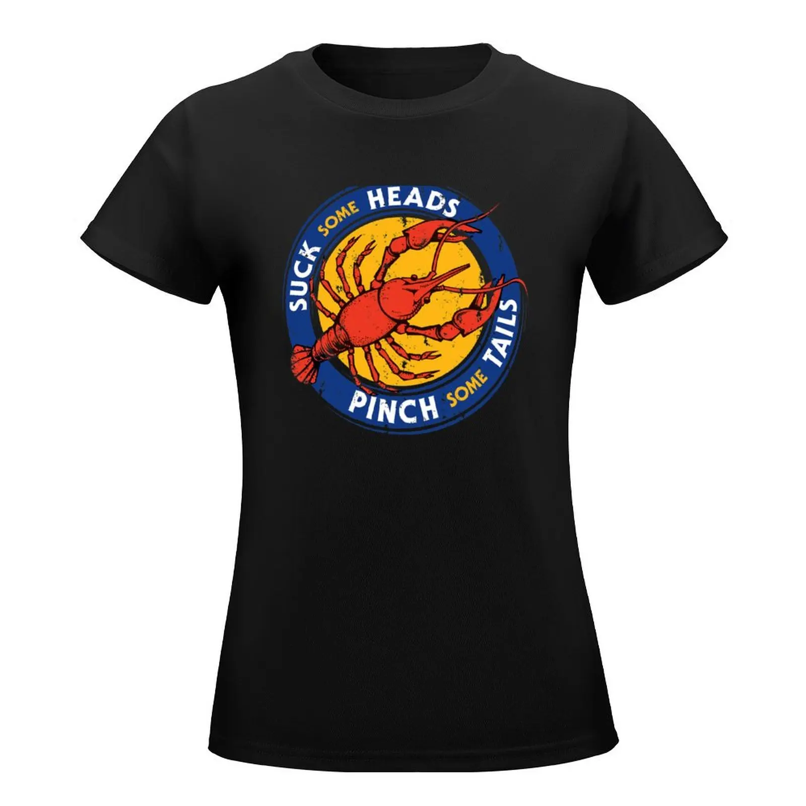 Suck Heads Pinch Tails - Distressed T-Shirt tops cute clothes animal print shirt for girls funny t shirts for Women