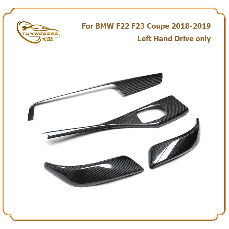 Add on Style Real Carbon Fiber Interior Trim Covers for BMW 2 Series F22 F23 2Door Coupe 2018 2019 Left Hand Drive Only 4PCS