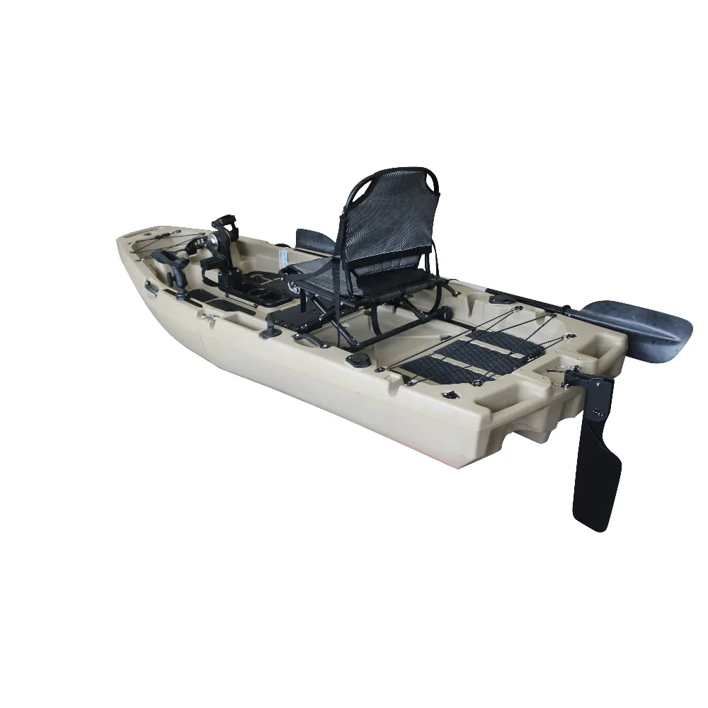 1-شخص وحدات انفصال دواسة كاياك الجلوس على أعلى HDPE/PE البلاستيك الصلب الصيد كاياك المحيط المياه البحيرات الأنهار بجولة #5