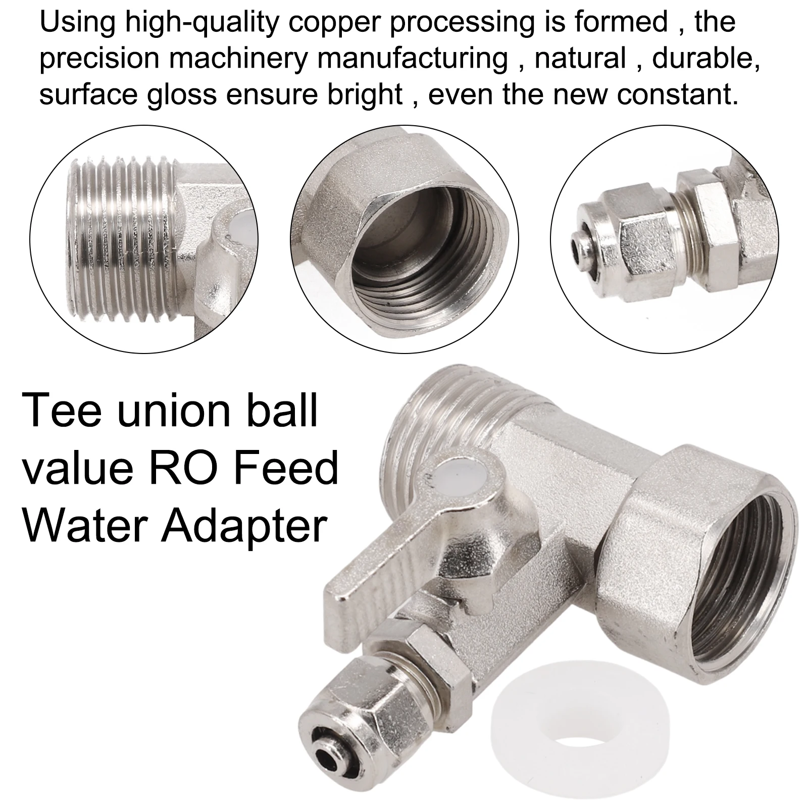 1 szt. Adapter do wody zasilającej RO 1/2 \\ \