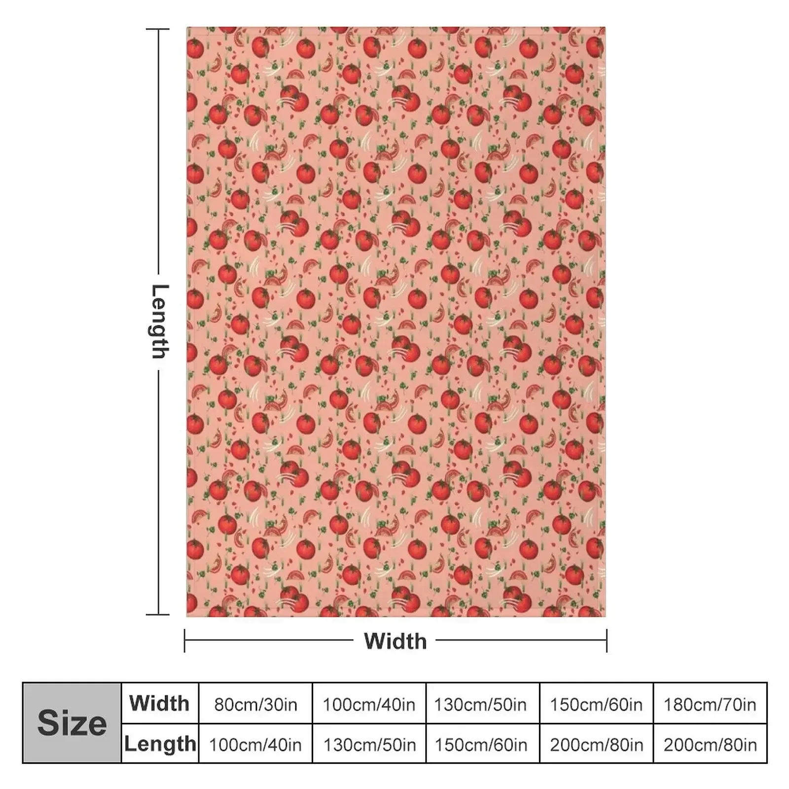 Tomato pattern Throw Blanket Thins Comforter Blankets