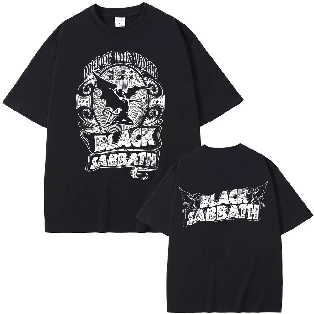 

Heavy Metal Rock Band Black Sabbath Ozzy Osbourne Master of Reality Lord of This World T-shirt Men Vintage Oversized T Shirts