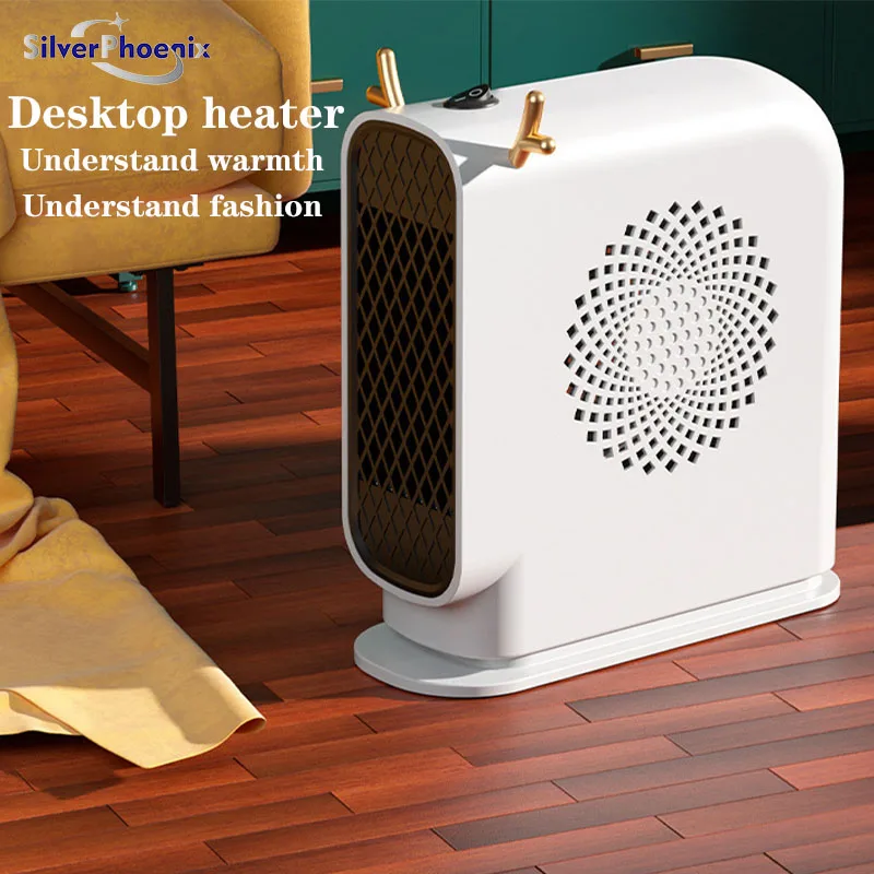 

500W Electric Heater Fans Portable Portable Desktop Low Consumption Heating for Home Office Hand Foot Warmer Machine for Winter