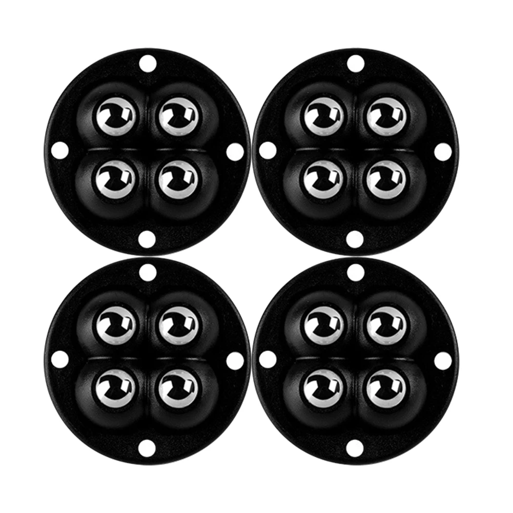 العالمي 4 قطعة بكرات العجلات المتداول 360 درجة دوران حر بكرة عجلات دوارة اكسسوارات لصناديق صندوق تخزين الأثاث