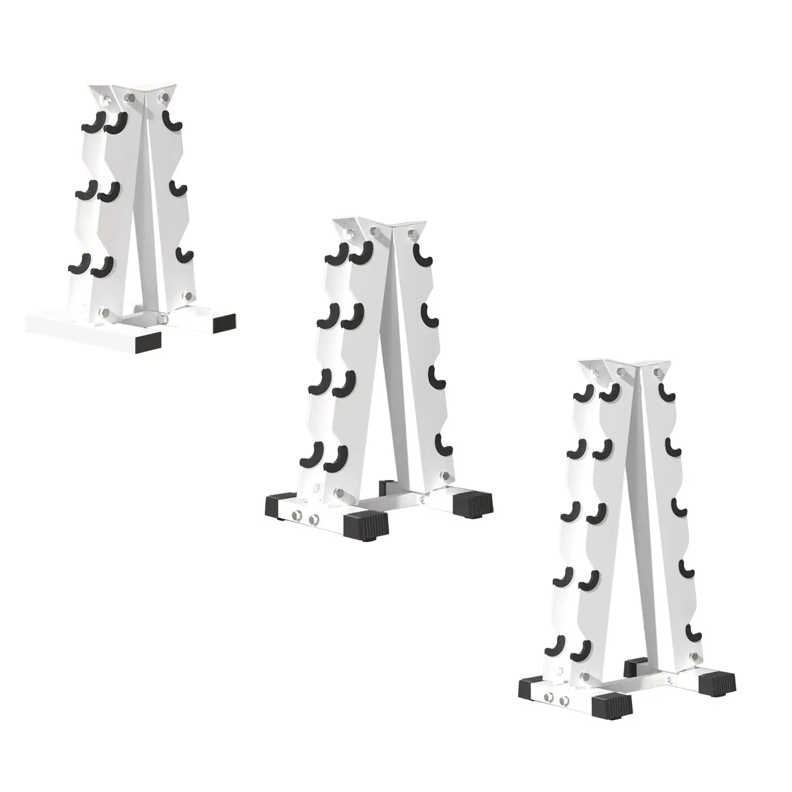 Dumbbell Rack Stable Strong Load Bearing Capacity Convenient Compact Dumbbell Storage Stand for Strength Exercise