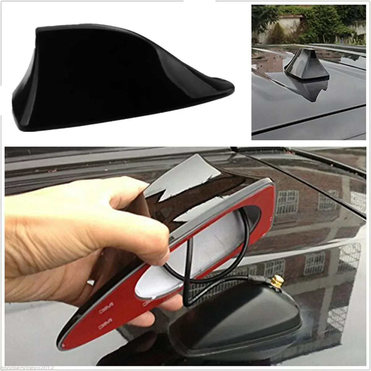 

Universal Car Antennas Shark Fin Antenna Auto Radio Signal Aerials Roof Antennas for universal car model Car Styling