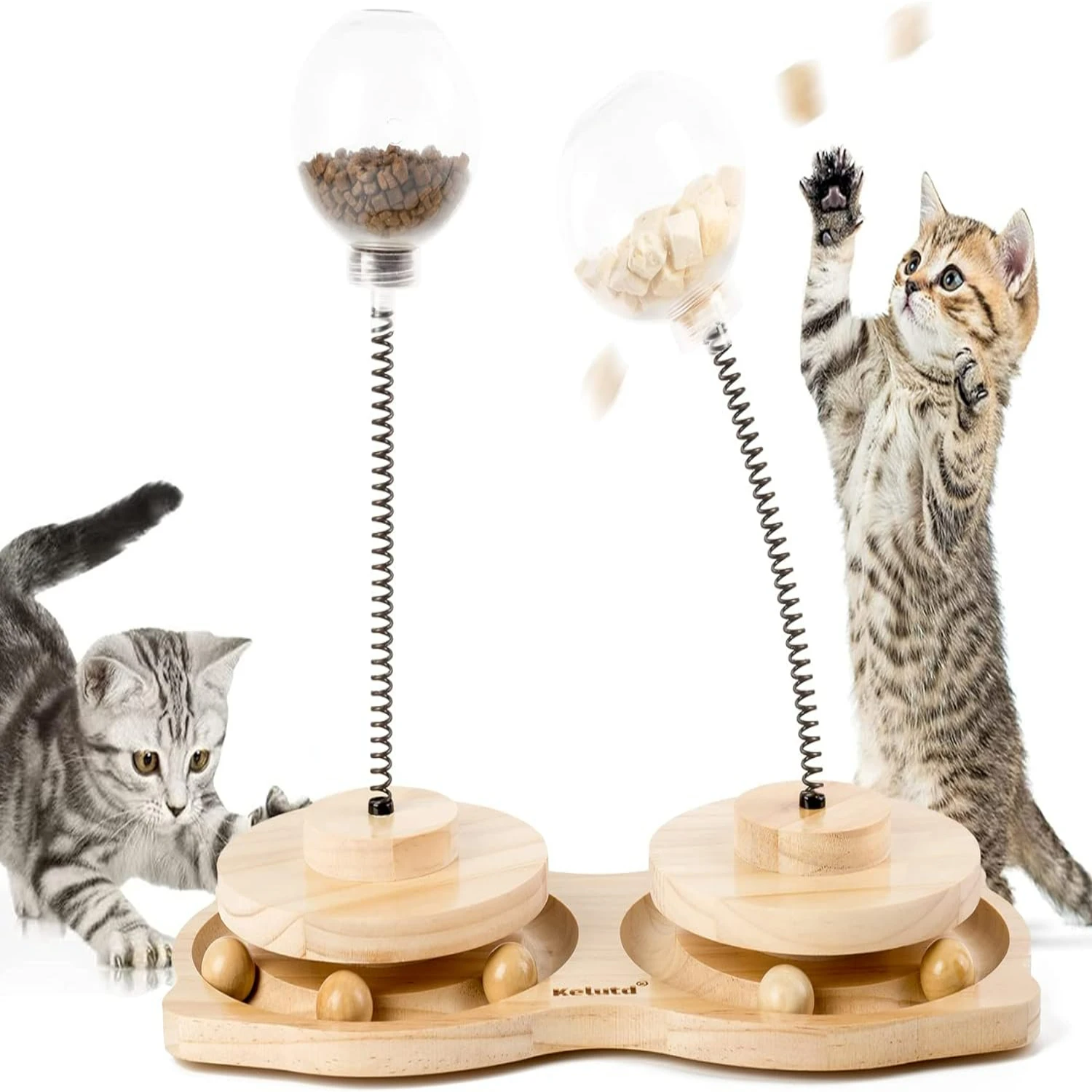 

Fun and Interactive Large Cat Dog Feeder Toy - Unique and Innovative Pet Toys for Indoor Cats and Kittens, Patented Cat Gifts