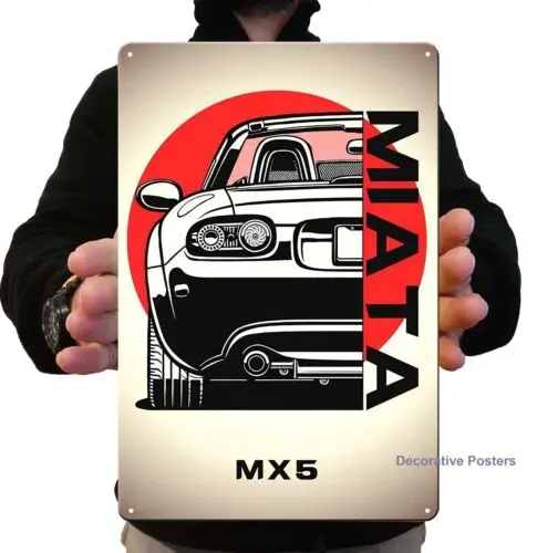Mx5 Miata Nc Car Metal Poster - Tin Sign Size: 20x30cm (8*12inch)-aluminum