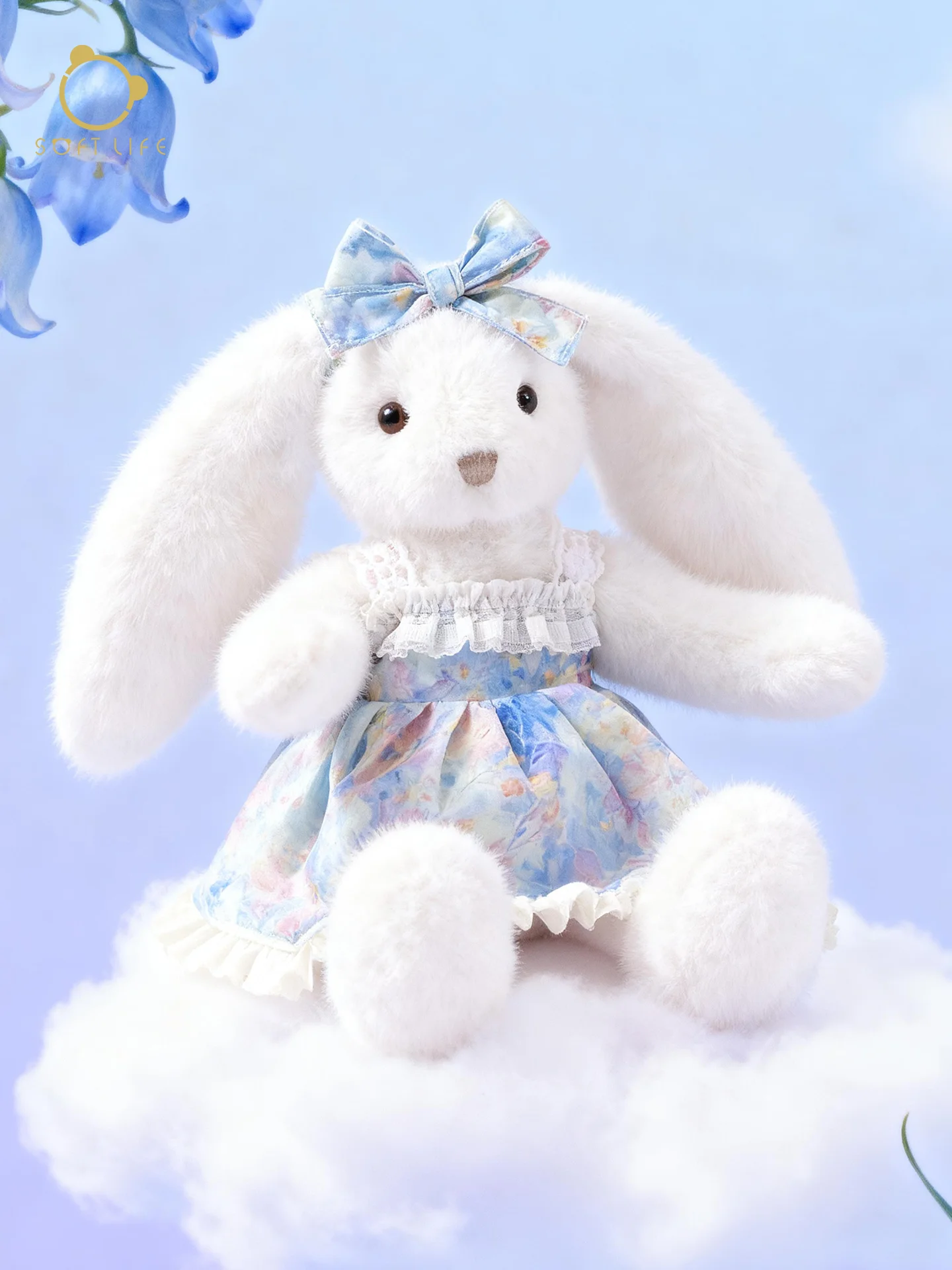 

Мягкая плюшевая игрушка-кролик Softlife: успокаивающая кукла-компаньон для сна, подарок для девочек на день рождения, наполнена полиэфирным волокном