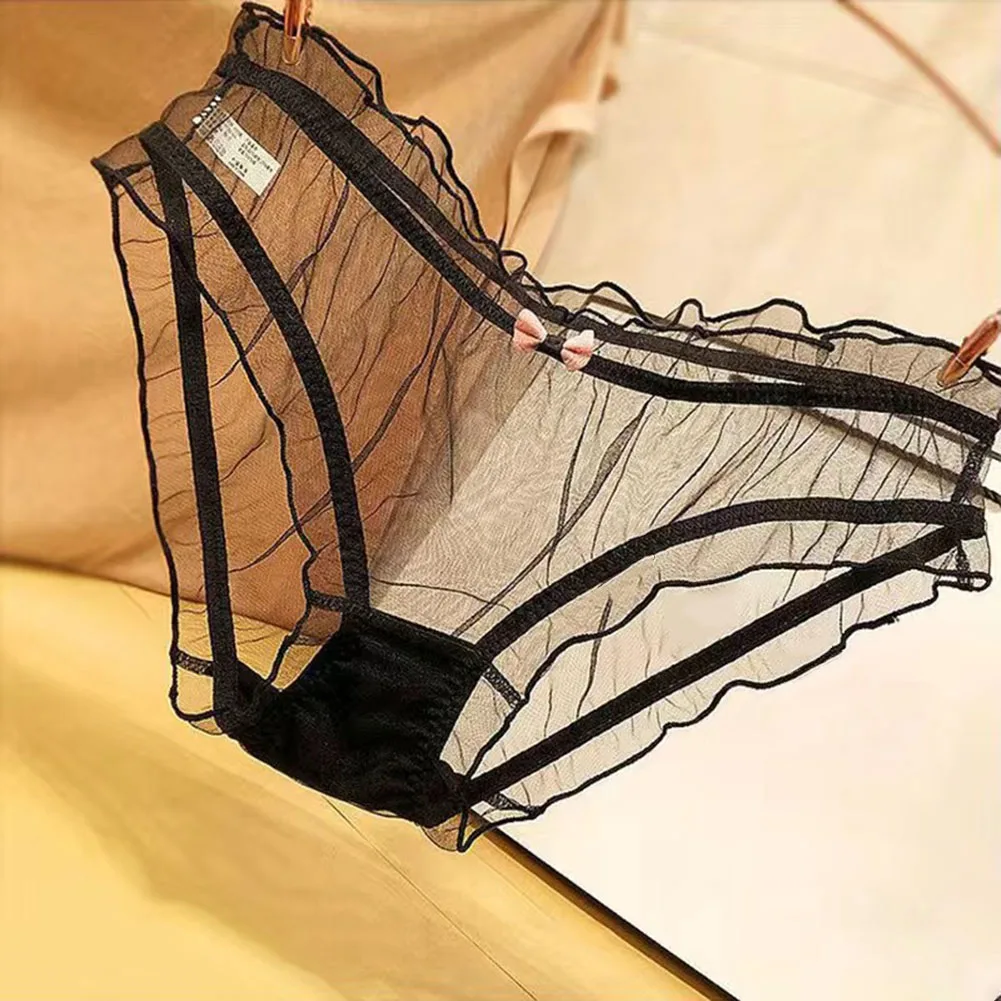 

Breathable For Daily Use For Holiday Sexy Lingerie Lace Knicker Regular Length Solid Color Spring Summer Autumn Winter