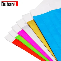 25*25mm Count Colorful Paper Neon Identification Wristbands Waterproof Bracelets for Events Festival