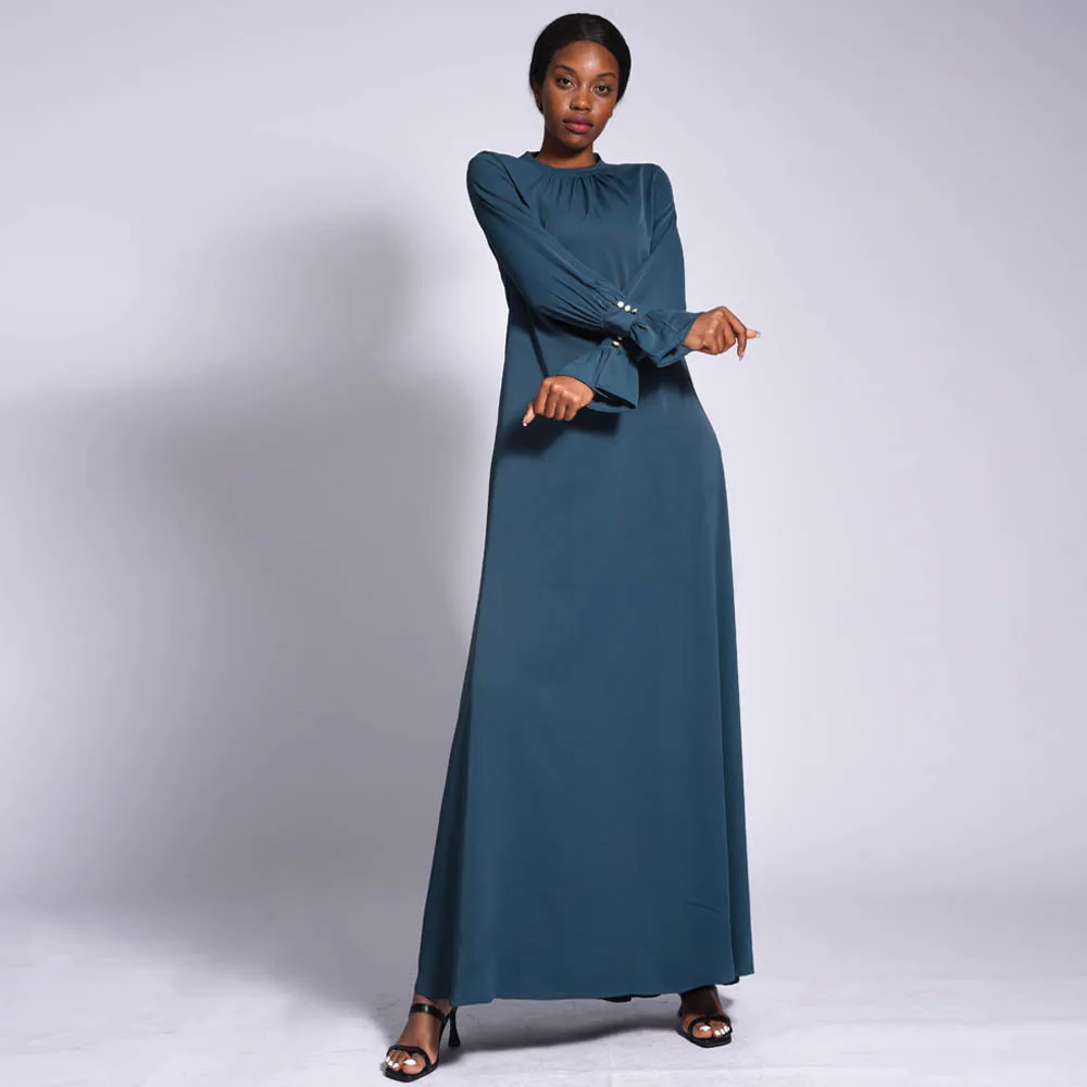 

Fashion Abaya Women Muslim Long Sleeve Maxi Dress Turkey Arab Kaftan Islam Gown Dubai Femme Jalabiya Caftan Ramadan Morocco Robe