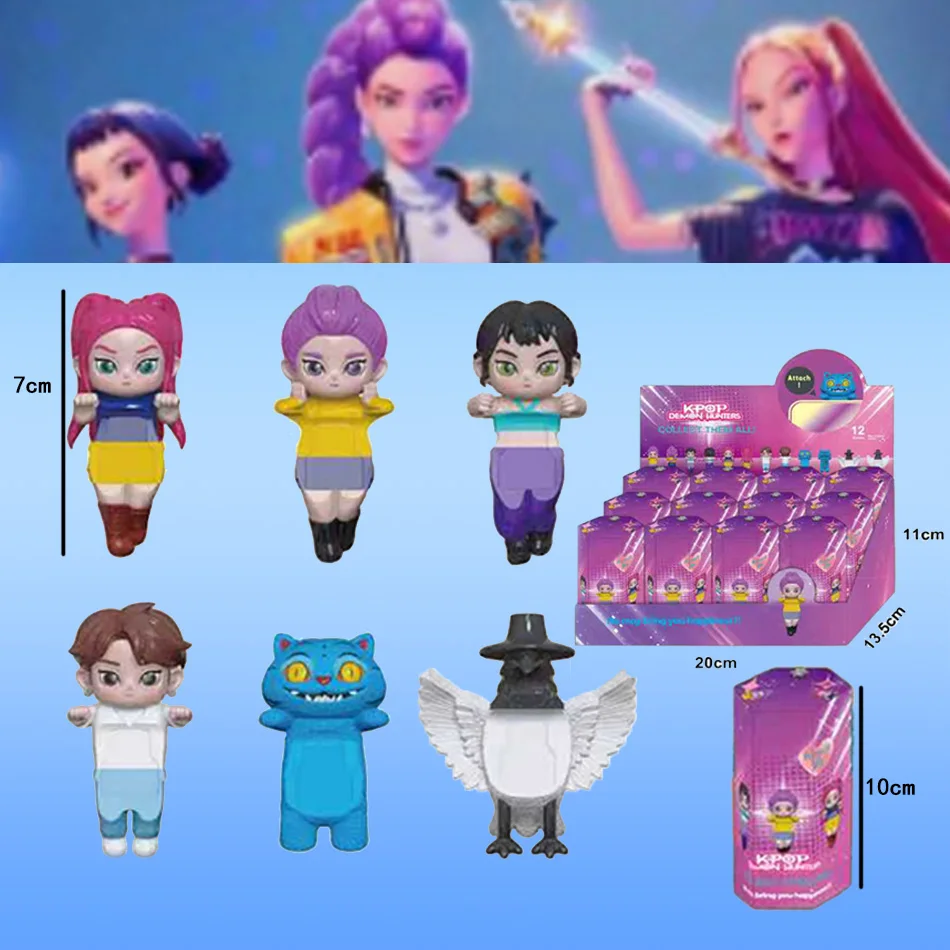 Anime Dämon Hunters Action Figur Blind Box Rumi Mira Zoey Tiger Spielzeug Schreibtisch Dekoration Statuen Ornament Kind Weihnachten Geschenke