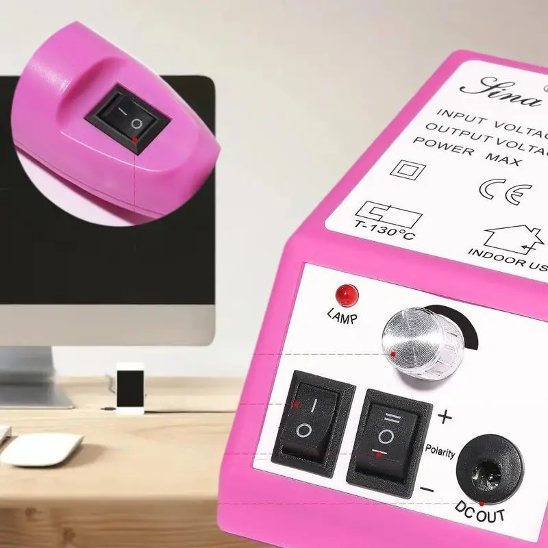 Máquina de broca de unhas portátil elétrica manicure kit cabeça polimento para gel polonês profissional ferramenta manicure equipamentos salão beleza