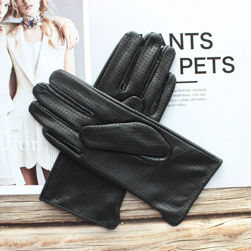 Gants courts en peau de mouton pour femmes, gants de conduite confortables, ultra fins et respirants, nouveaux produits