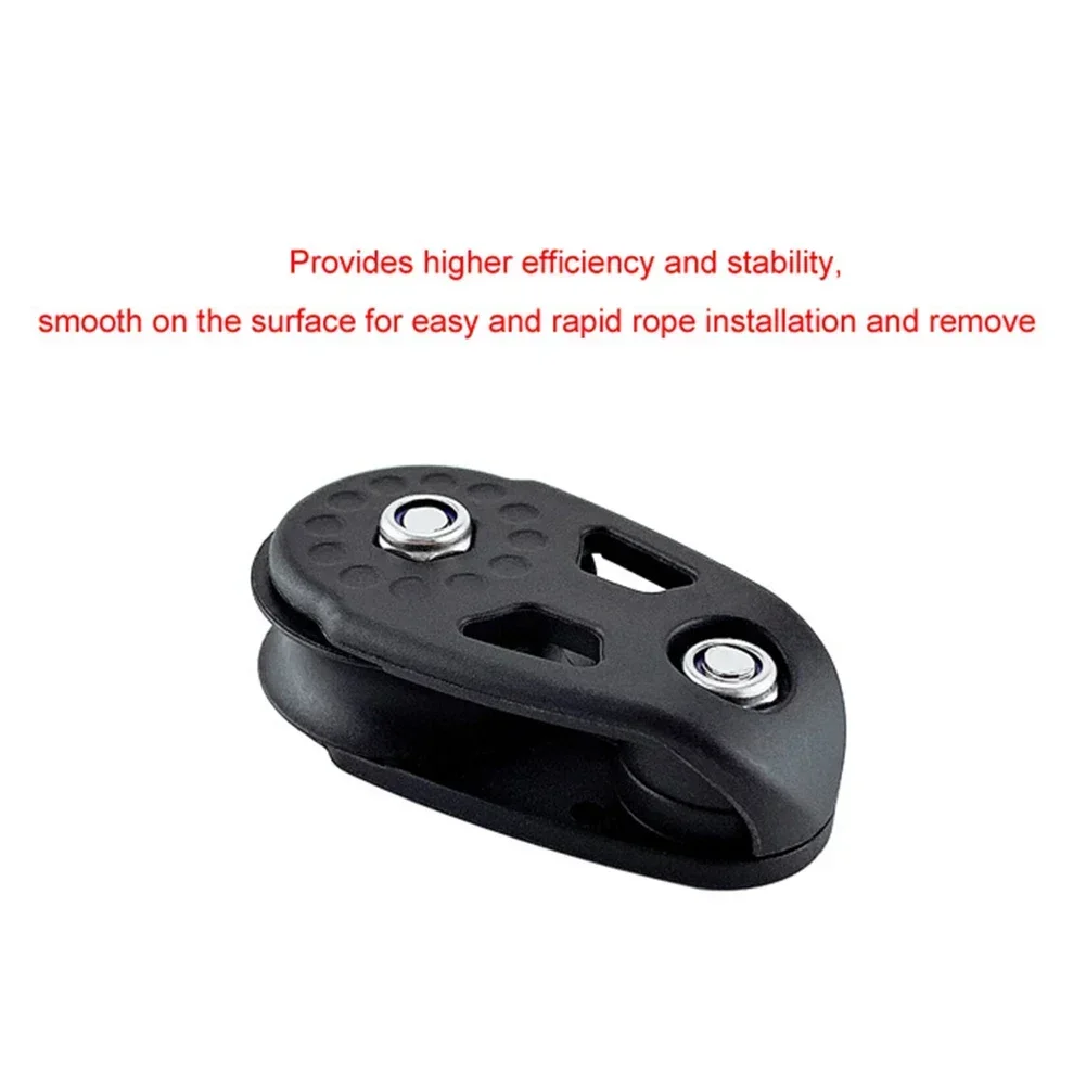 Heavy Duty Nylon Pulley Block for Kayak and Boat Ropes Marine Sheave Lifting Anchor Accessory with High Strength