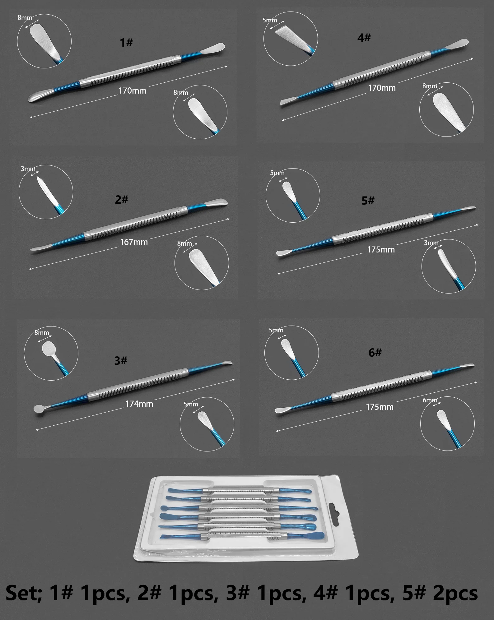Lab Implants Tool Lab Stainless Steel  Kit Lab Periosteal Elevator Tool