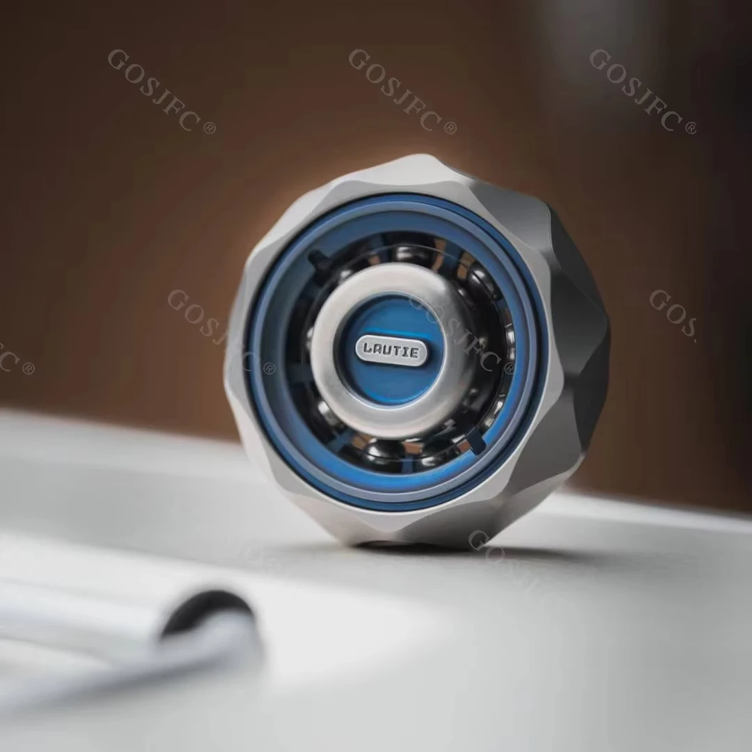 LAUTIE BIT05 titane Fidget Spinner bout des doigts Gyro métal adultes soulagement du Stress jouet Fidgeting jouets