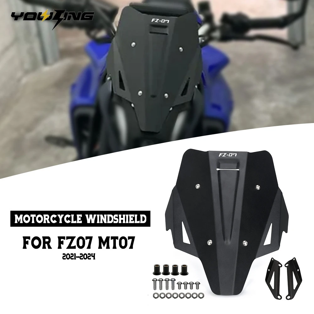 

Аксессуары для мотоциклов для YAMAHA FZ07 MT07 FZ 07 2021 2022 2023 2024 FZ-07 MT-07 Чехлы на лобовое стекло Переднее лобовое стекло