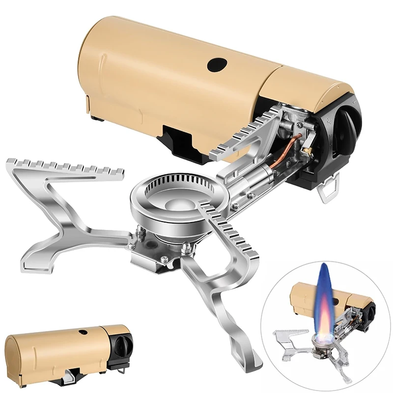 

LMETJMA Portable Folding Gas Stove Propane 2600W Camping Stove Outdoor BBQ Picnic Gas Burner Stove with Storage Bag JT-666