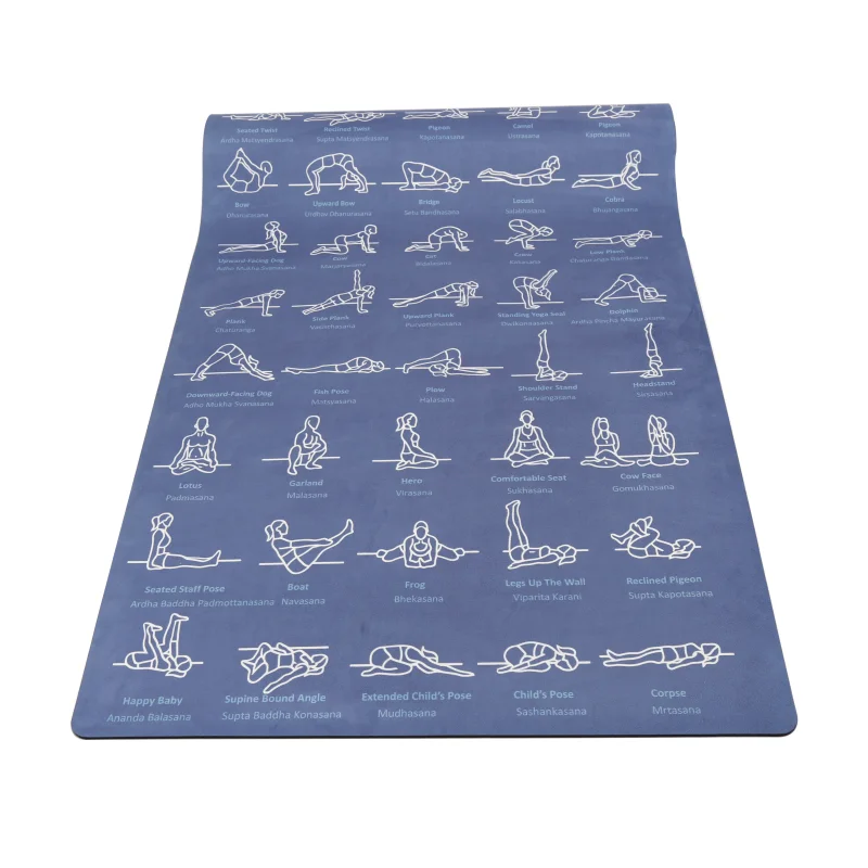 

Экологичный коврик-реформер с полноцветным принтом, веганский замшевый коврик для йоги из микрофибры, толстый 11