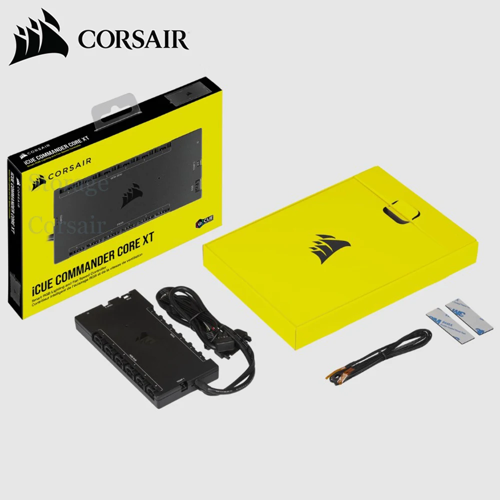 Иди! CORSAIR iCUE Commander CORE XT Smart RGB-подсветка и регулятор скорости вентилятора Настройка RGB-подсветки Точная скорость вентилятора