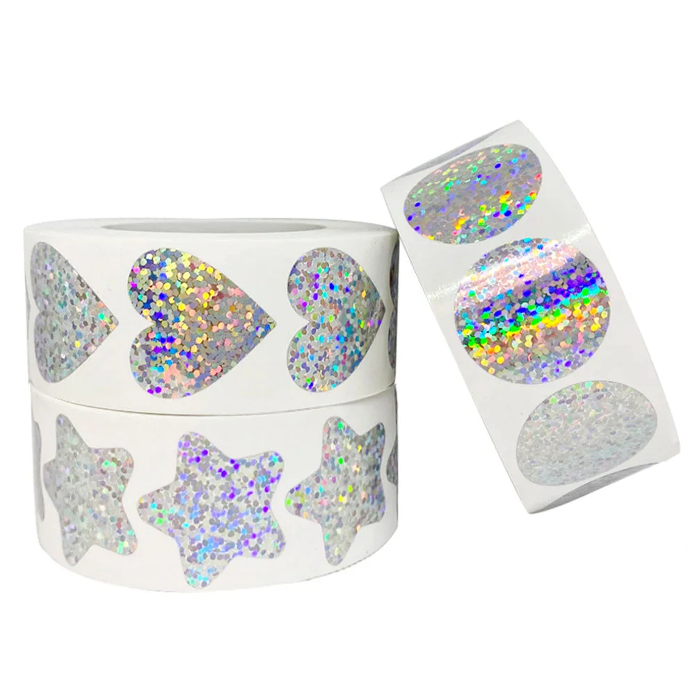 

3 Rolls Self-Adhesive Heart Reward Decorative School Multi-Function Teacher Stickers Kids Accessories Easy Removal No Residue
