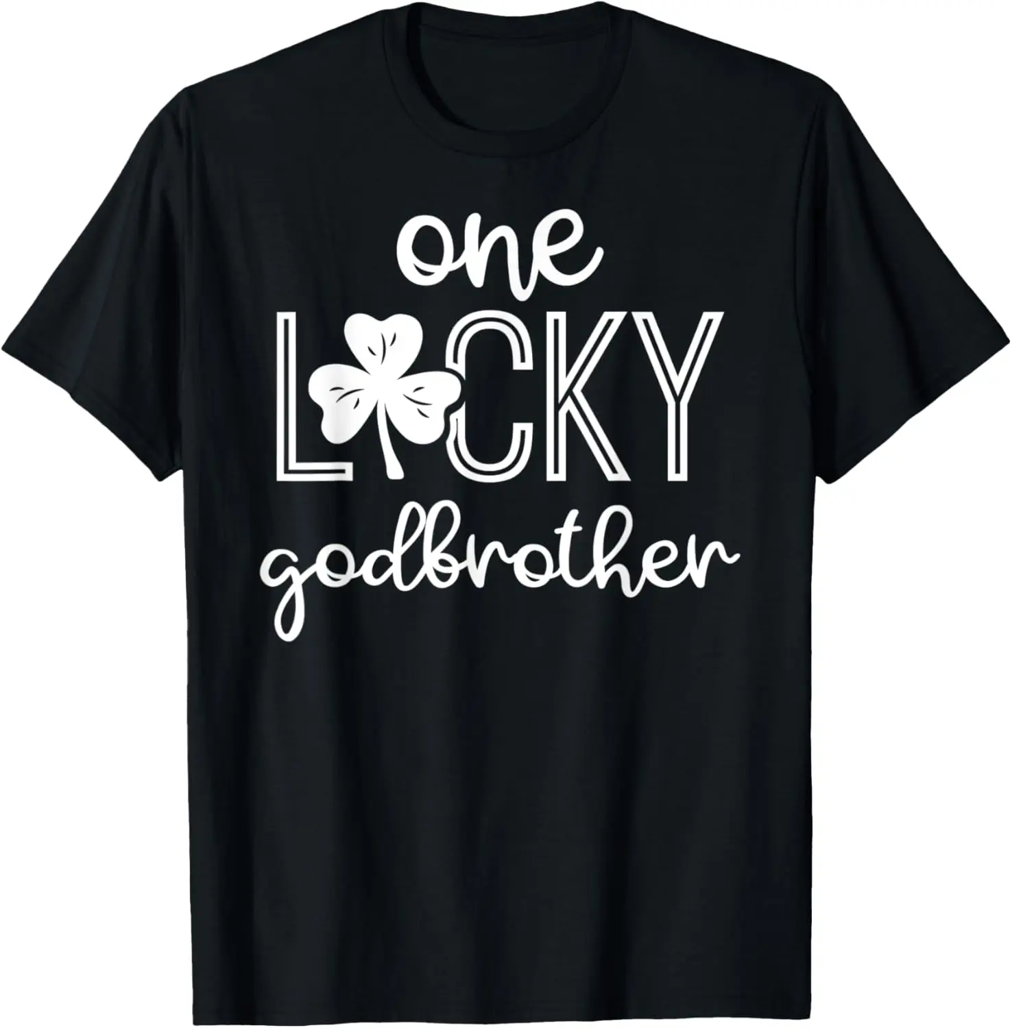 

Mens Funny One Lucky godbrother Shirt St Patricks Day mens T-Shirt
