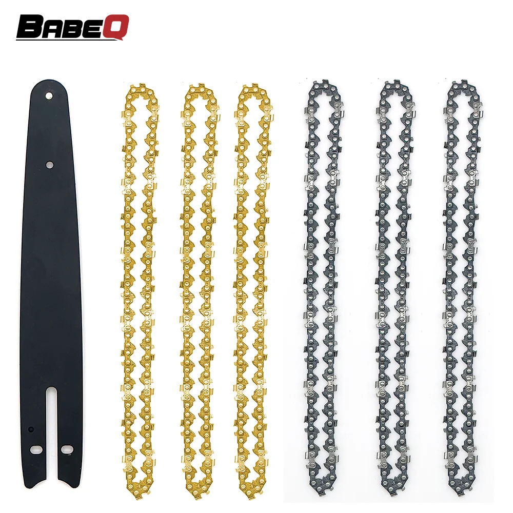 4 6 8 Inch Chains for 4/6/8 Inch Electric Saw Chainsaw Chain 6 Inches Electric Saw Parts 4 6 8 Inch Chainsaw Guide Plate