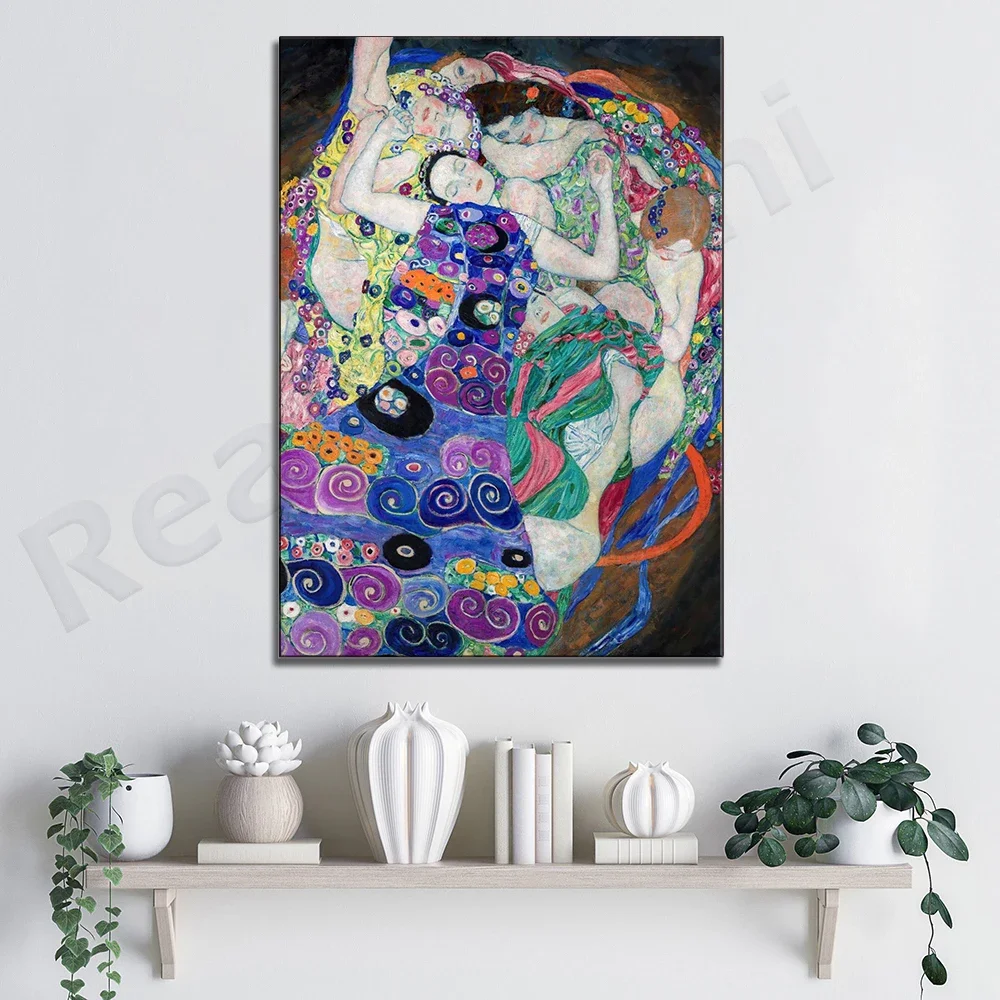 Gustav Klimt Poster, The Virgin, Downloadable Art Print, Instant Download