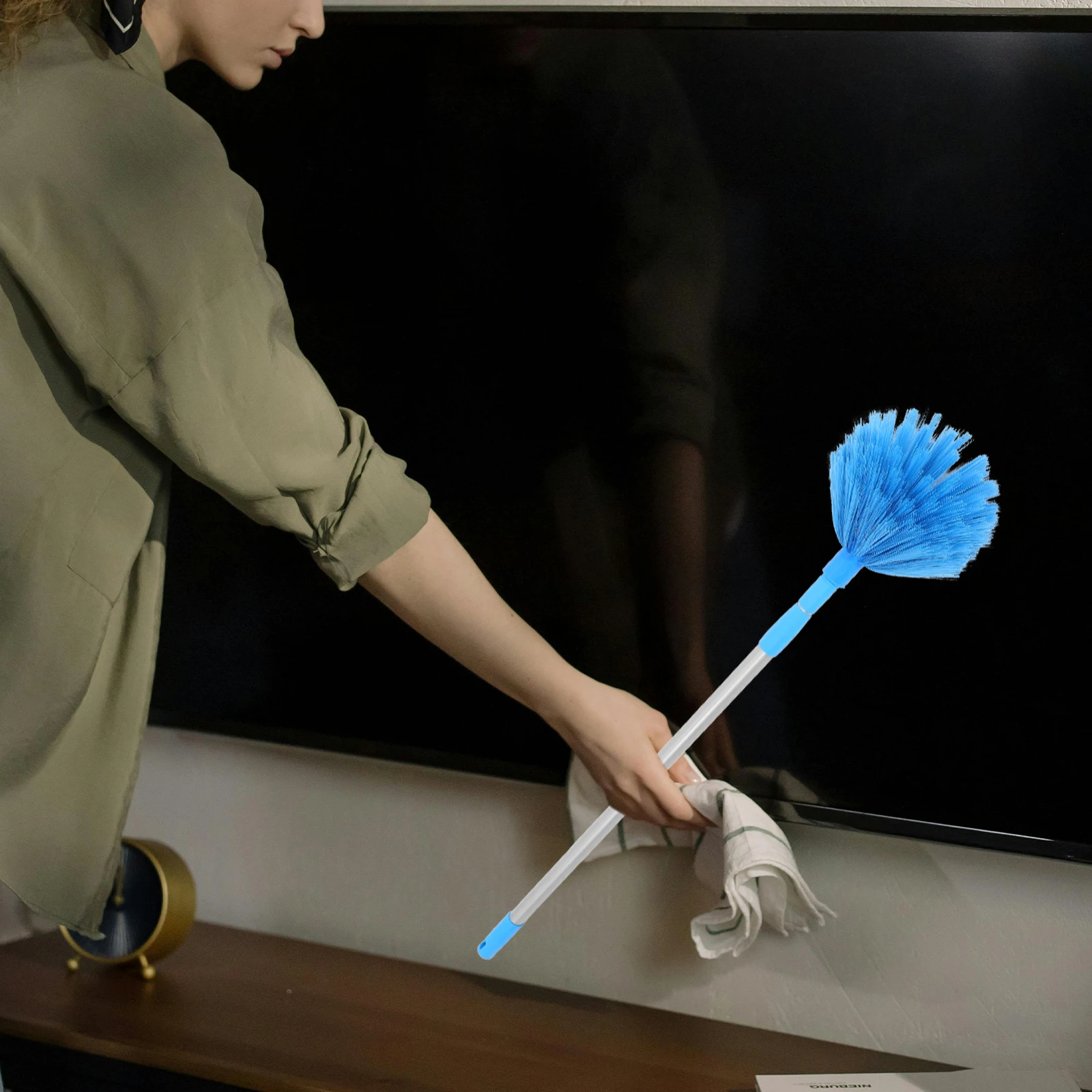 

Ceiling Duster Long Handle Remover Dust Brush Cobweb Cleaner Extendable Pole Dusting Brush Wall Duster Home Cleaning