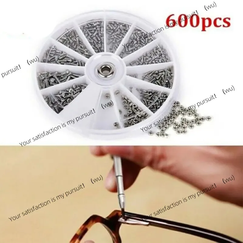 600/1000 Pcs Mini Screw Assortment Set Small Stainless Steel Screws for Electronics Glasses Repair Home Tool Kit
