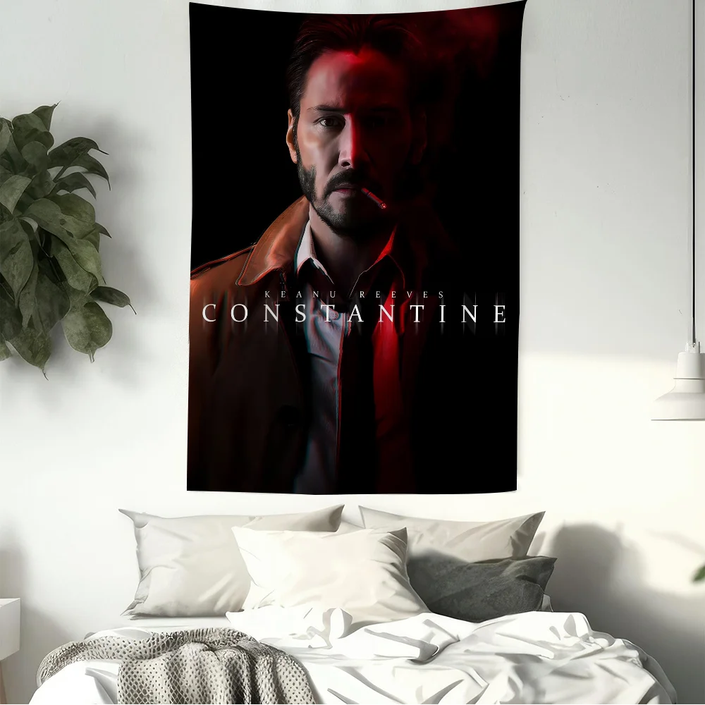 Constantine Film Printed Large Wall Tapestry Hanging Tarot Hippie Wall Rugs Dorm Home Decor