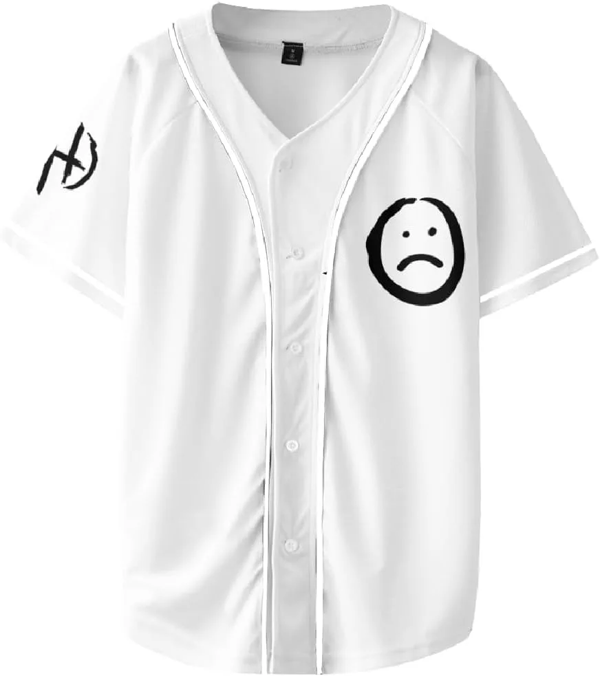 Junior H Merch $AD Boyz T-Shirt Sad Boyz Baseball Uniform Women Men Short Sleeve