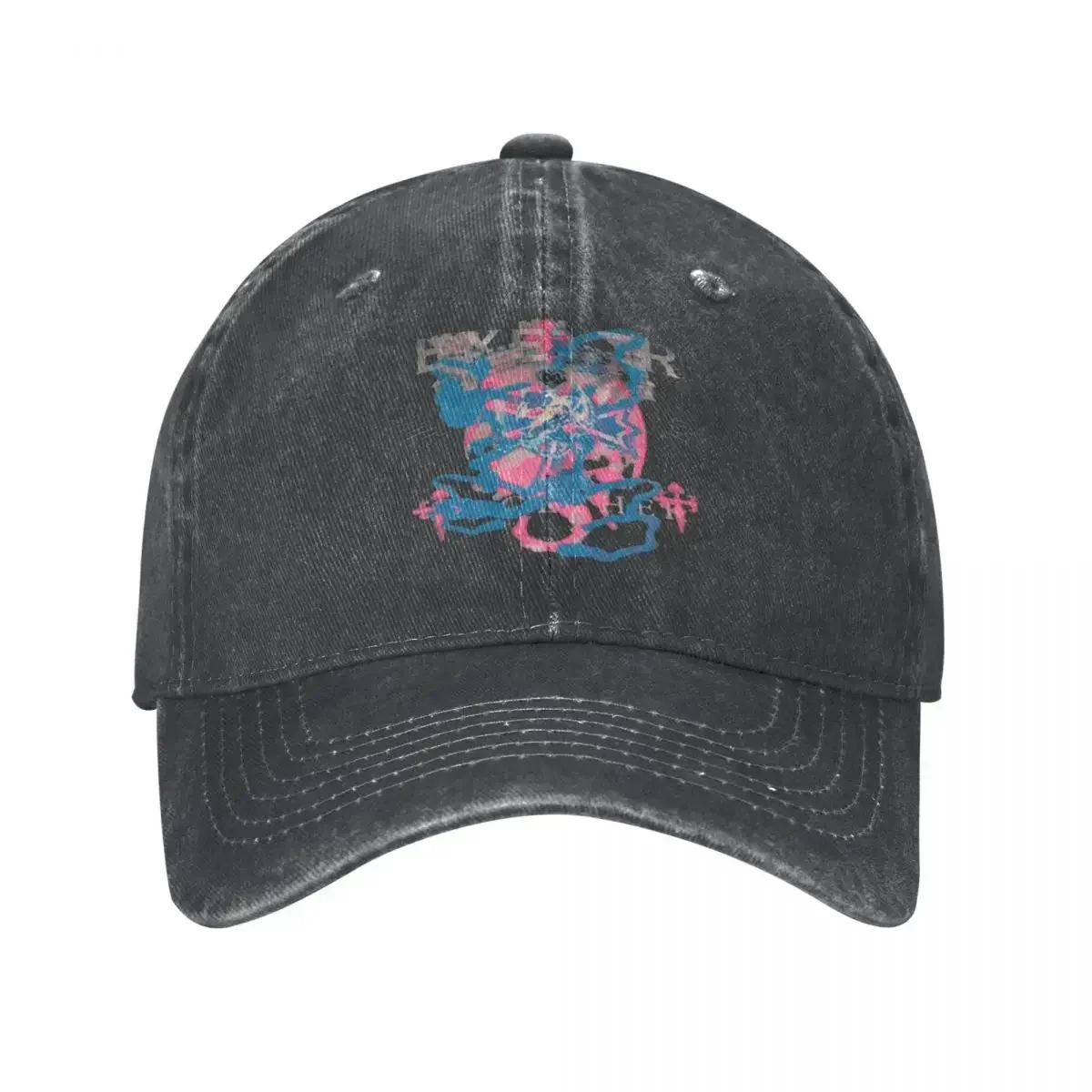 New Bladee 333 Drain Gang Exeter Castle Logo Baseball Caps Distressed Denim Washed Headwear Running Golf Unstructured Soft Hats