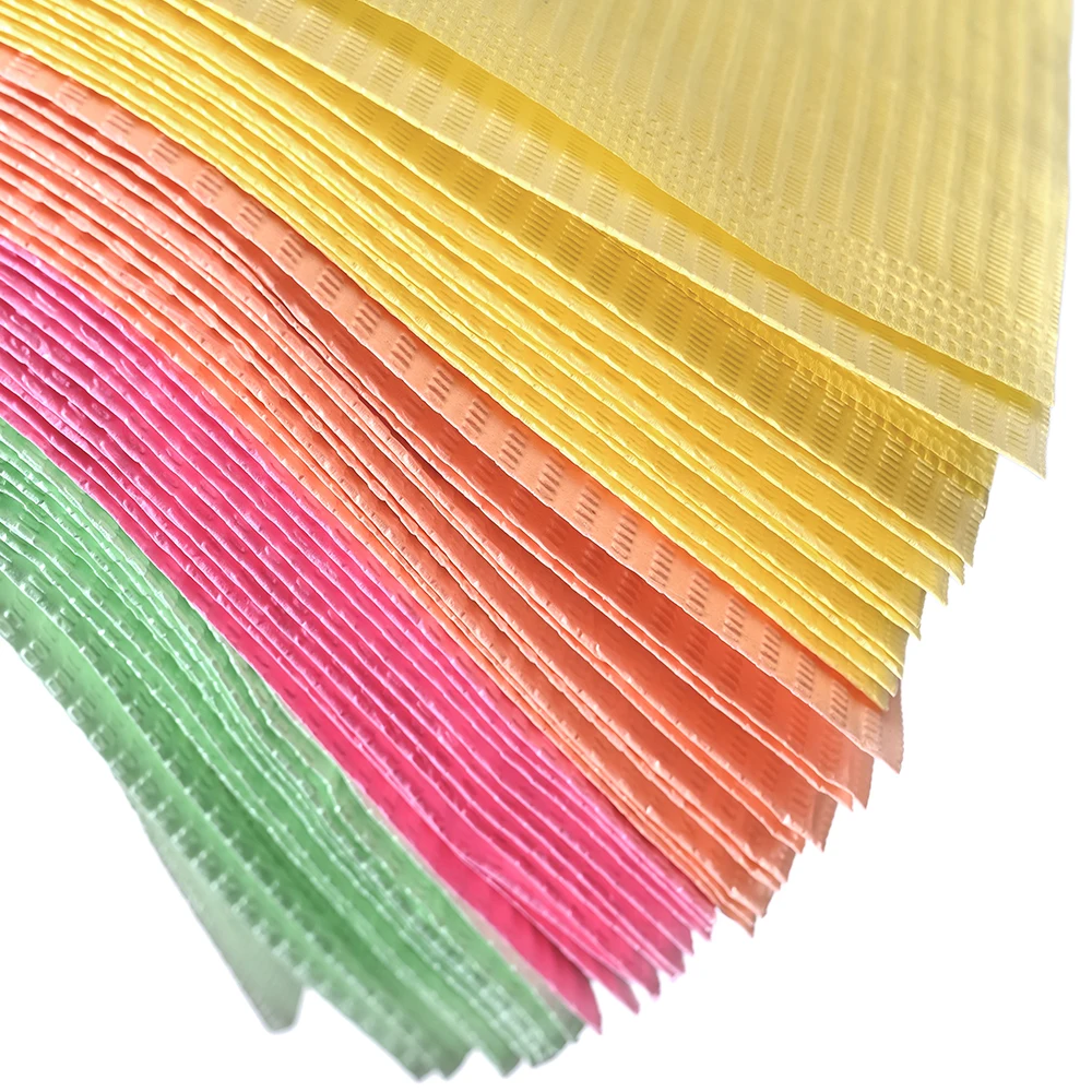 20 pçs mixcolor tapete de mesa da arte do prego toalhas de mesa descartáveis à prova dwaterproof água gel polonês almofadas limpas guardanapos de papel manicure ferramenta do salão de beleza