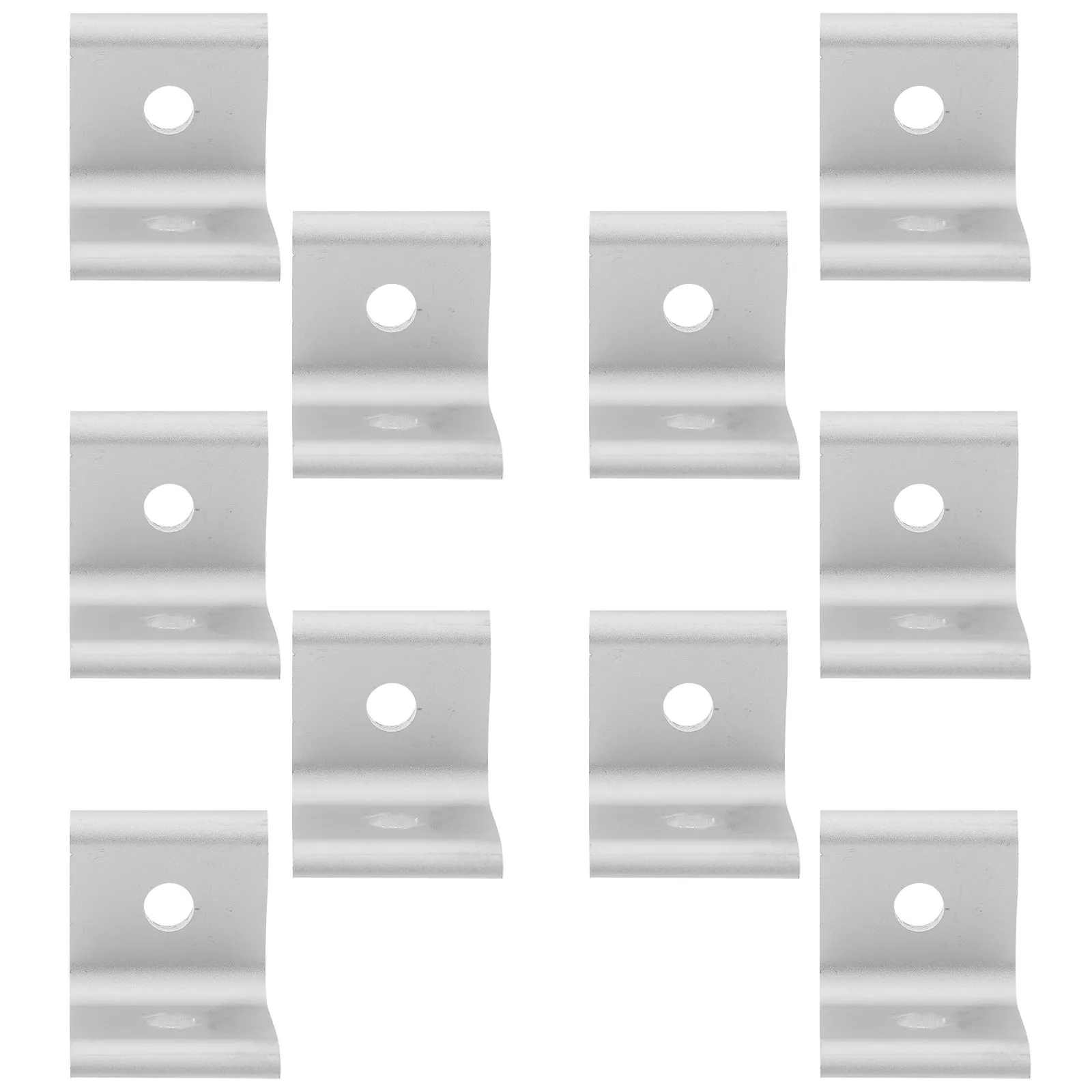 10Sets Aluminum 2 Hole Inside Corner Bracket for Extrusion Frame Corner Support for Shelves Cabinets DIY Projects