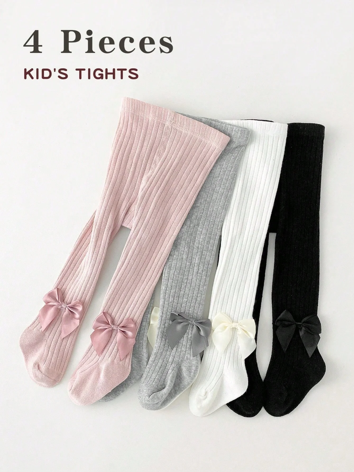 

1 пара/4 пары узких штанов для девочек на осень и зиму, милые детские колготки с галстуком-бабочкой, теплые и удобные детские носки для женщин.