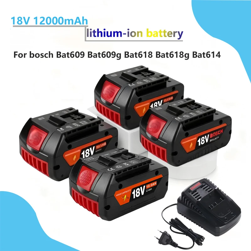 

Compatible with bosch power tool battery packs - Replacement batteries 10.0Ah/12.0ah, specially designed for 18V MAX tools