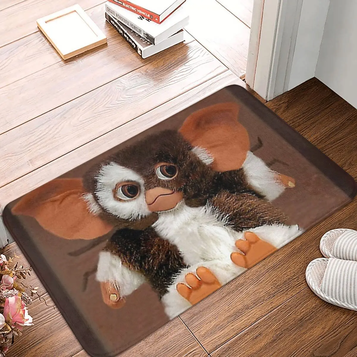 Gremlins Bath Mat I Love My Gizmo With Box-PILLOW Doormat Flannel Carpet Balcony Rug Home Decoration