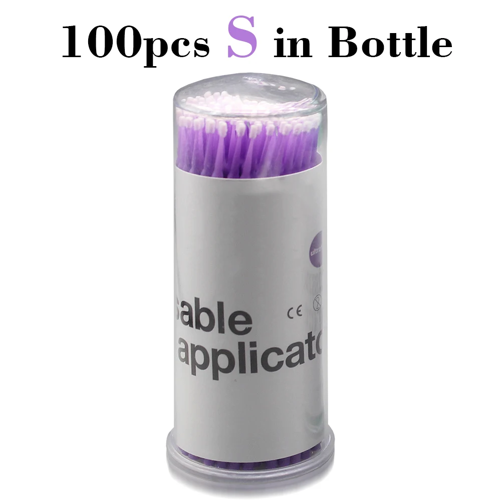 Coton-tige jetable, 100 pièces/paquet, pour greffer l'extension des cils et l'ombre à paupières