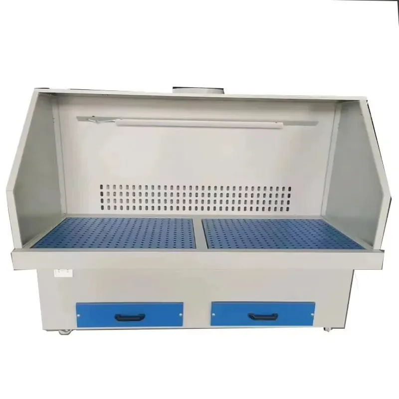 High Efficiency Industrial Dry Sandblasting Cabinet with Suction Motor and Dust Collector for Grinding and Polishing