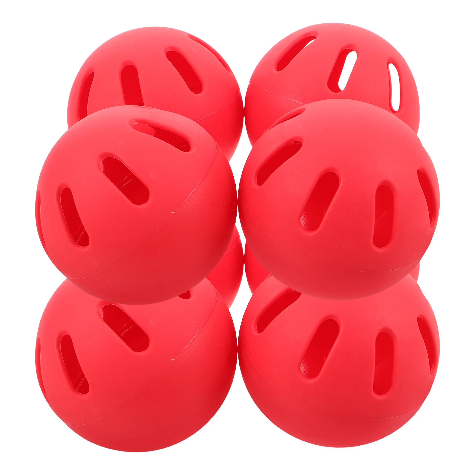 

8Pcs Baseball Training Soft Eva Hollow Baseballs Indoor Outdoor Practice Perforated Design Lightweight Practice Balls