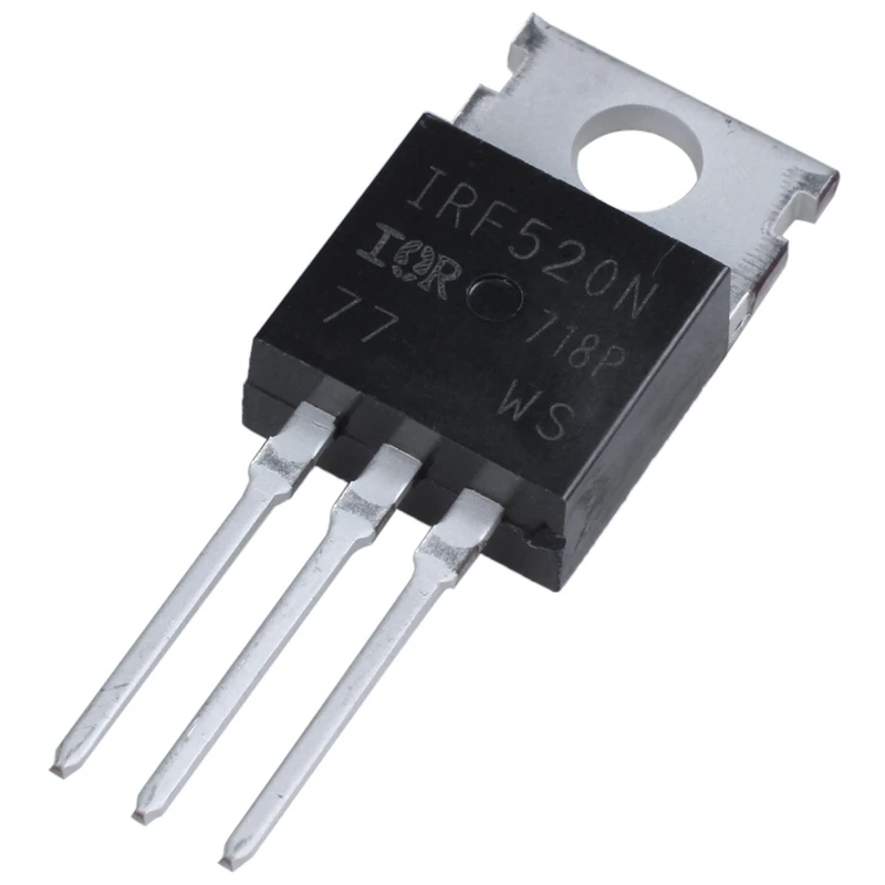 2X 100V 9.7A N-Channel Power Pulled IR MOSFET Transistor IRF520