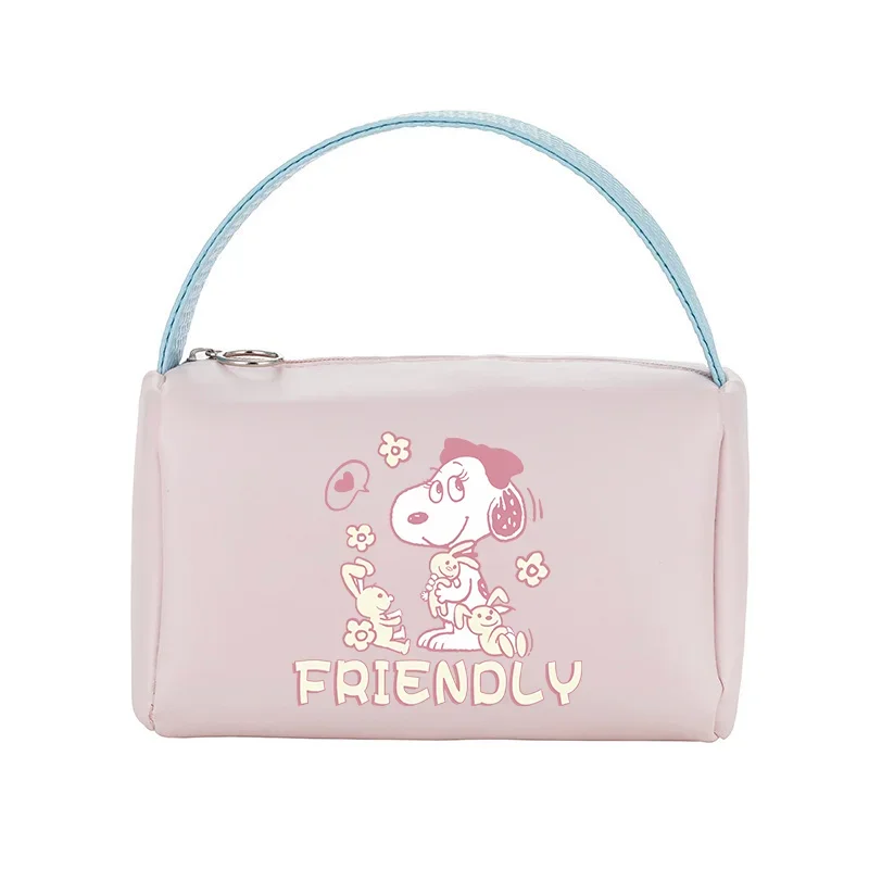 Snoopy Makeup Bag PU Waterproof Large Capacity Travel Storage Pouch Fashion Toiletry Bags Women Handbag Kids Wallet kawaii Gifts