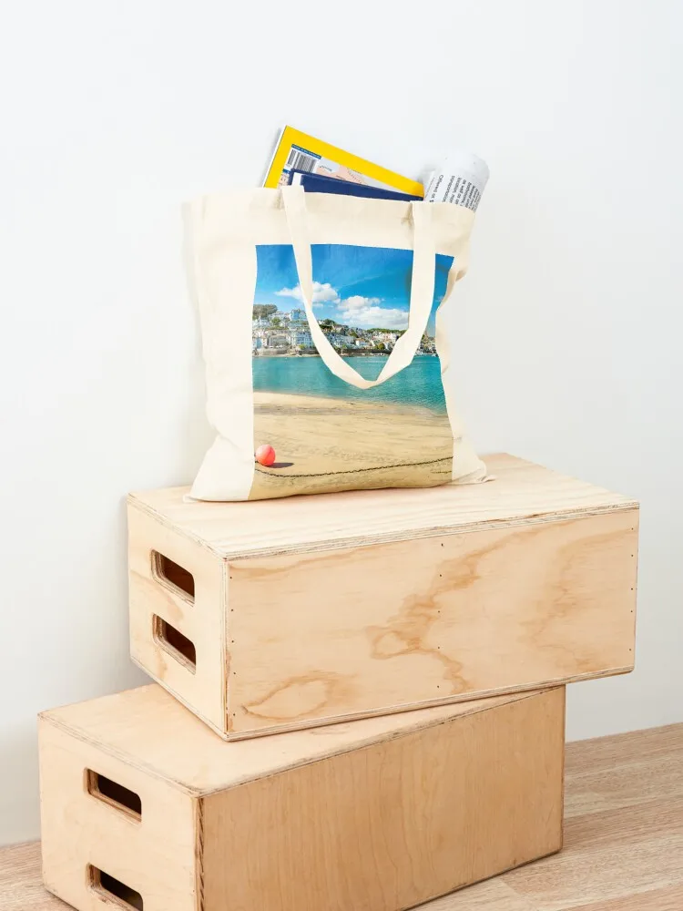 Salcombe harbour from the beach at East Portlemouth Tote Bag great bag tote bag canvas shopping logo