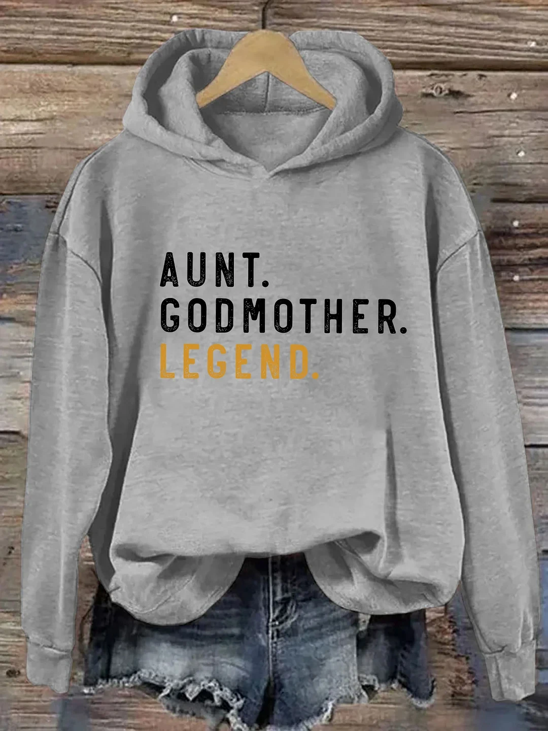 

Rheaclots Aunt Godmother Legend Printed Long Sleeves Hoodie